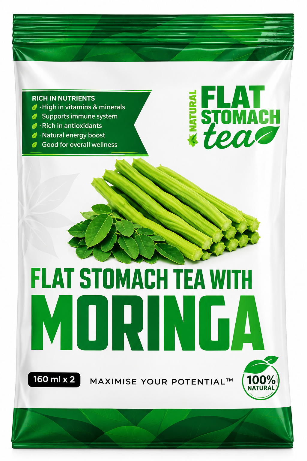 Flat Stomach Tea with Moringa